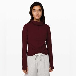 Lululemon Melodic Movement Long Sleeve Garnet